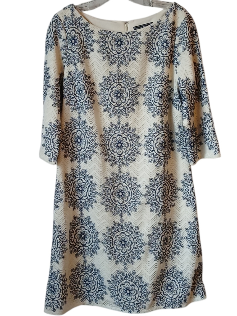 Jessica Howard Floral Crochet Dress Size 12